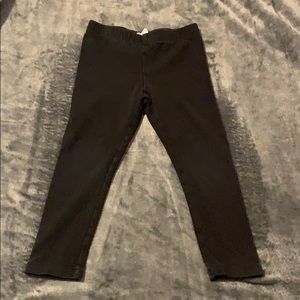 Crewcuts black leggings size 3
